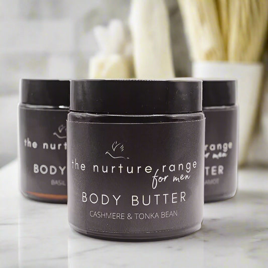 Body Butters for Him (100g glass jar)