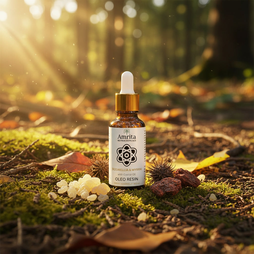 Frankincense & Myrrh caster oil serum tincture