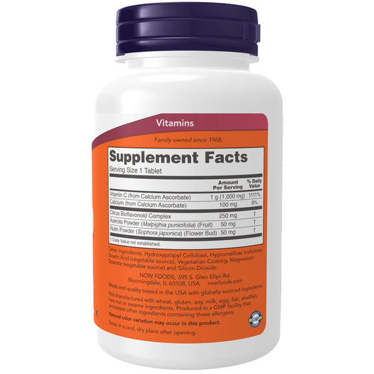 NOW Foods Buffered Vitamin C-1000 Complex - 90 Tablets