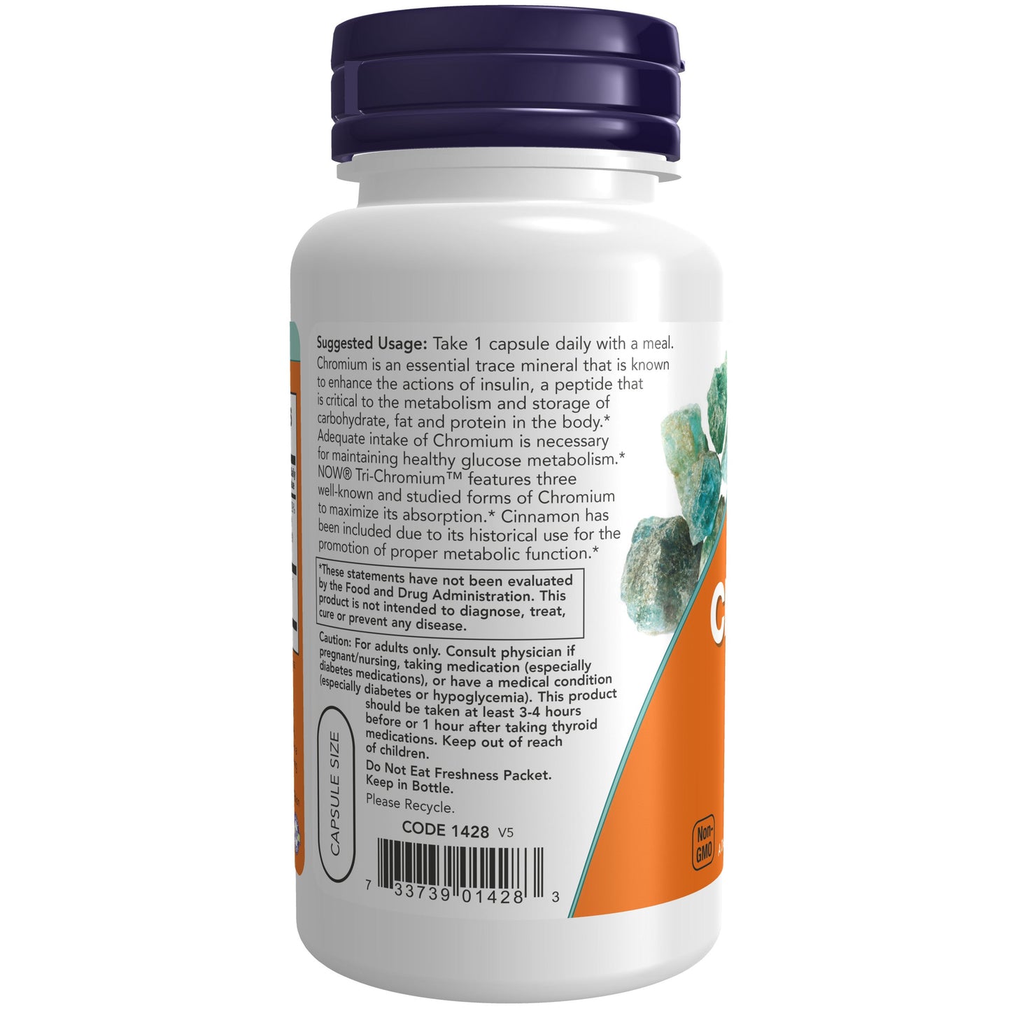 Tri-Chromium 500 Mcg With Cinnamon - 90 Veg Capsules