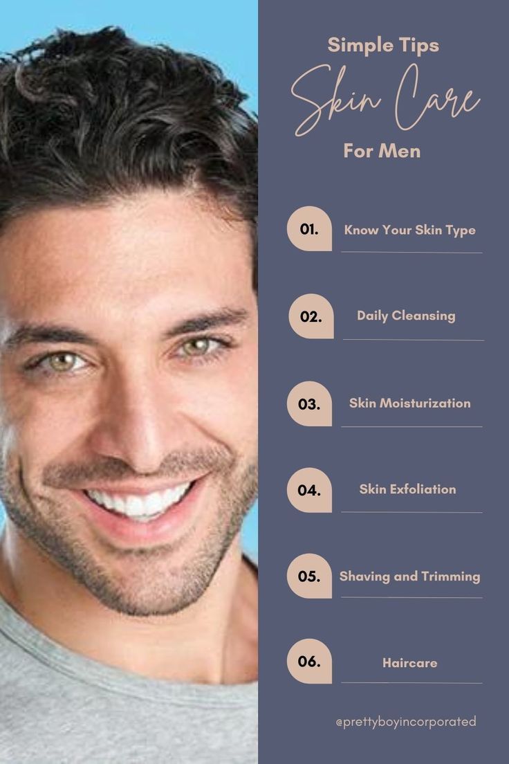 Organic natural skin care for men