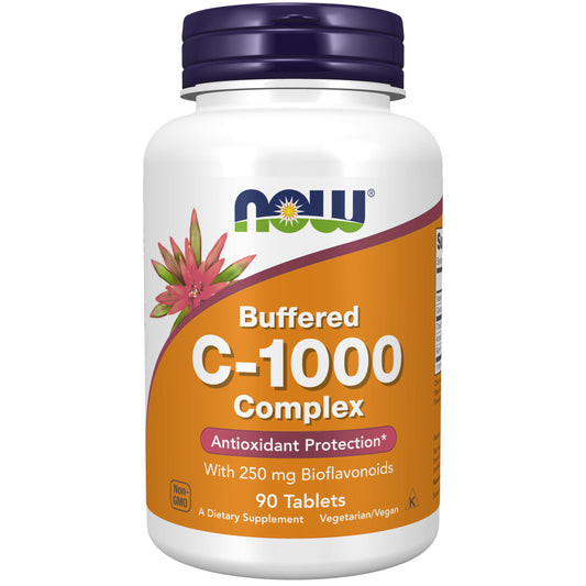 NOW Foods Buffered Vitamin C-1000 Complex - 90 Tablets
