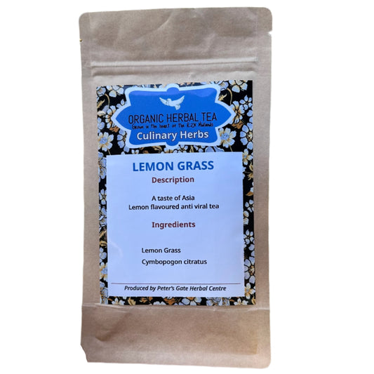 Tea package organic 'Lemon Grass' lemon flavoured and powerful anti viral 