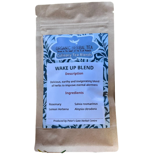 Organic Culinary Wakeup Tea promotes mental alertness and focus perfect in the morning or to beat the slump