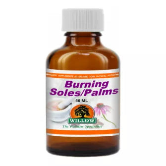 Bottle of 'Burning Soles/Palms' tincture 50ml