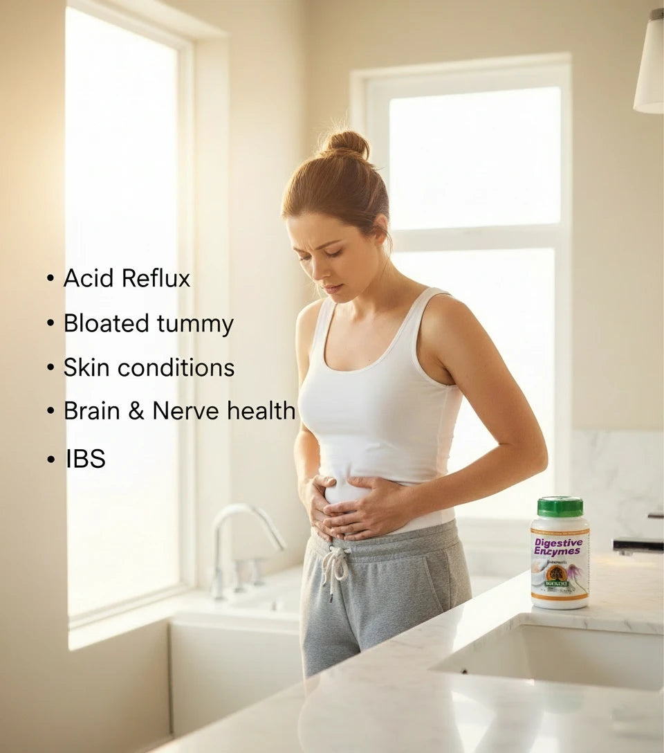 digestive-enzymes for gut health and skin health