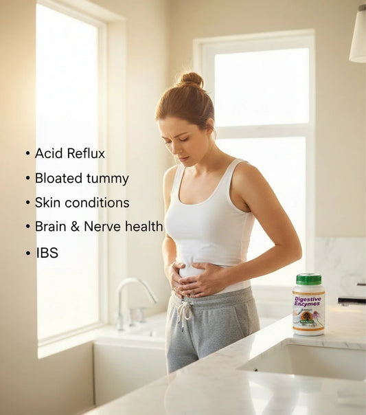 digestive-enzymes for gut health and skin health